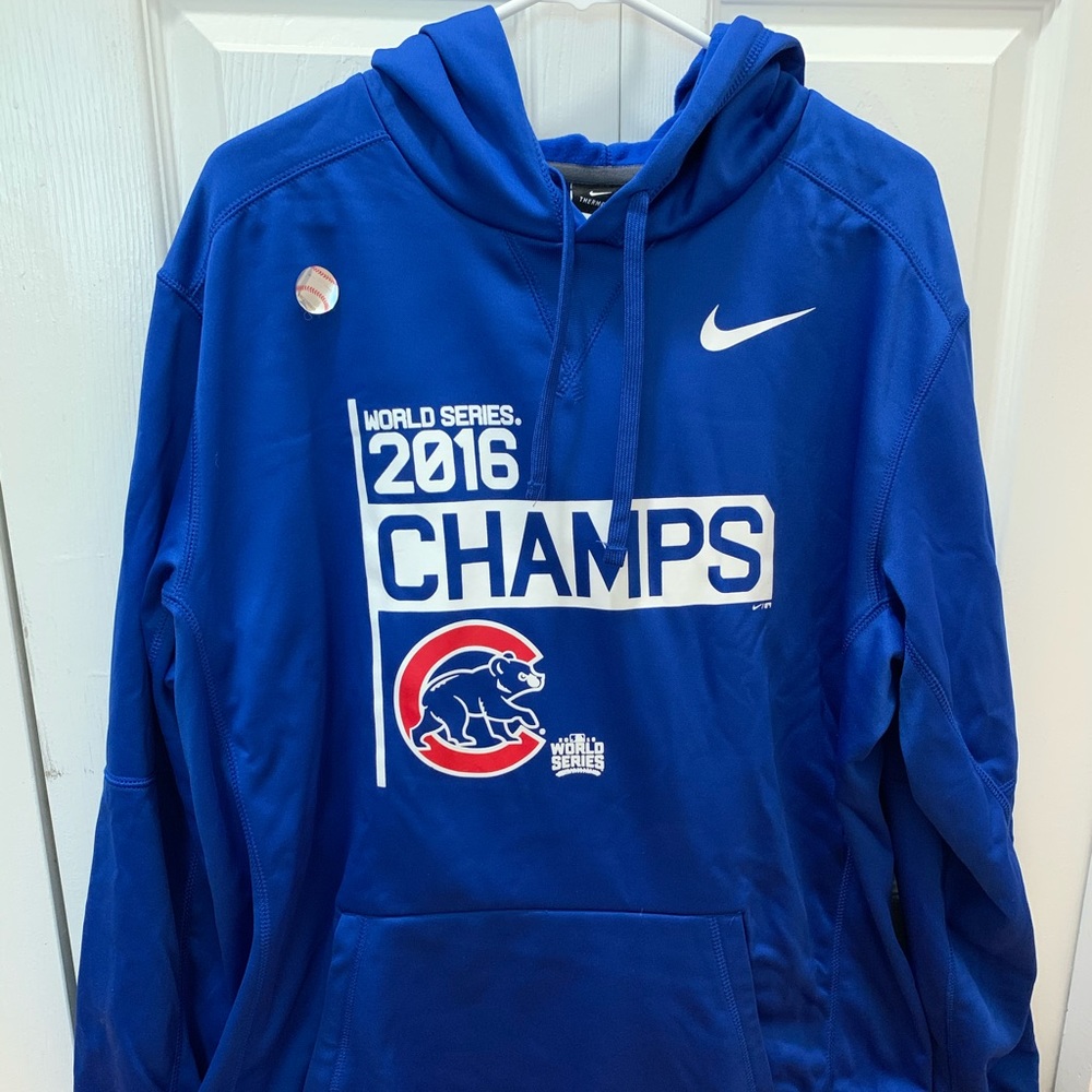 Nike Chicago Cubs Hoodie 2016 World Series Champs